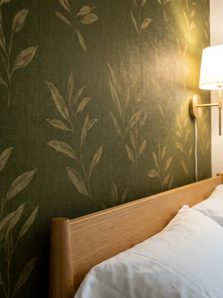 Try Dark Wallpaper on a Small Feature Wall