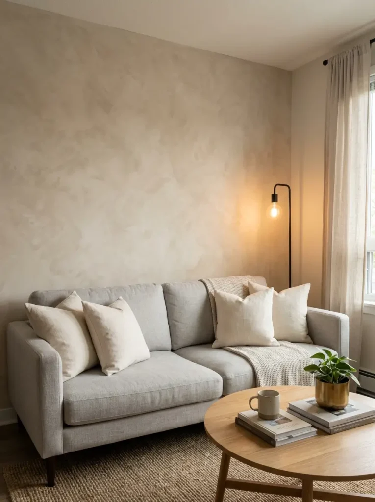Try Faux Limewash Wallpaper