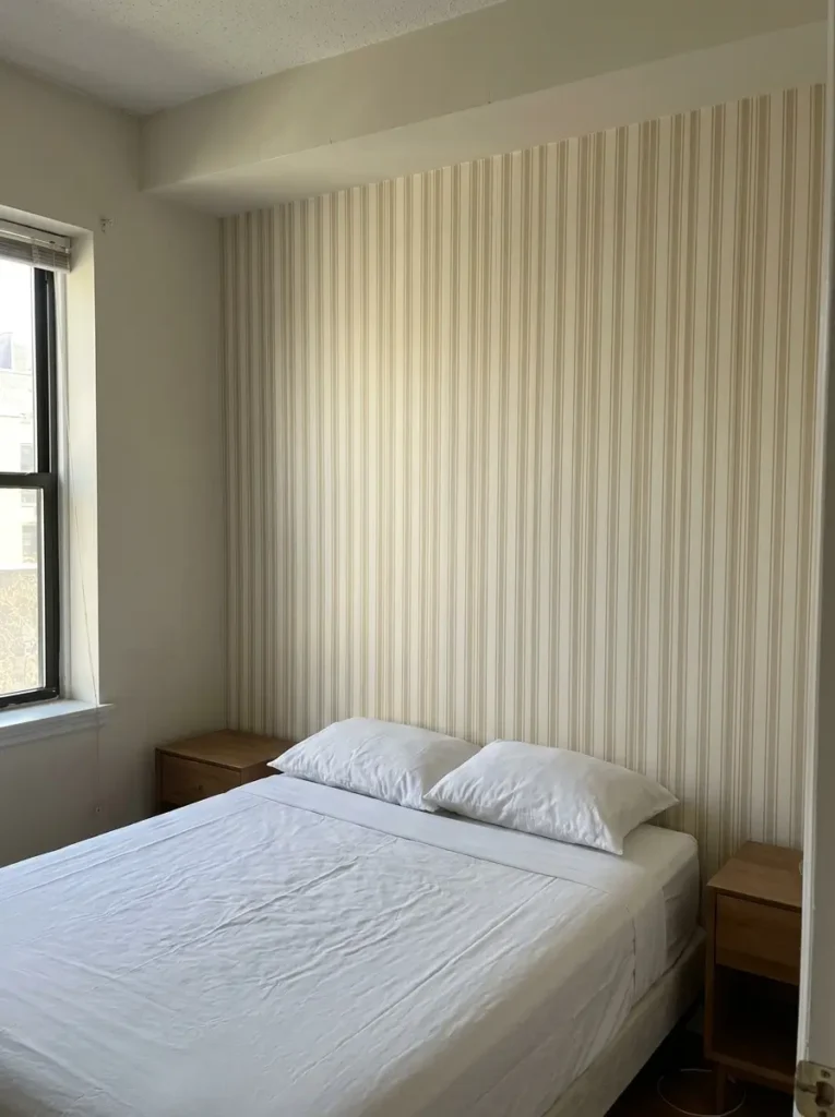 Try Vertical Striped Wallpaper for Height
