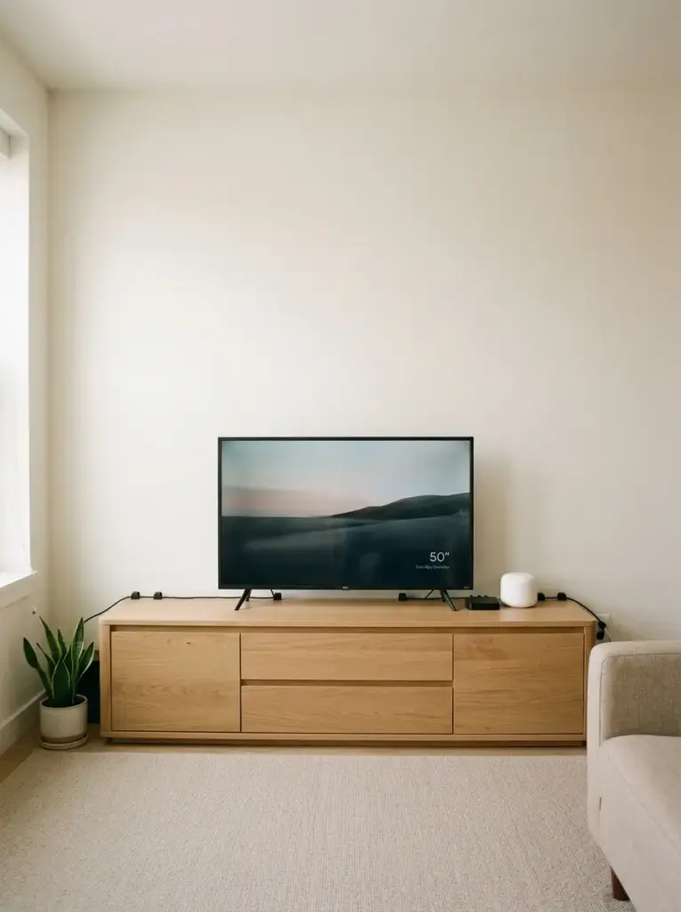 Try a Low Console for a Calm Layout