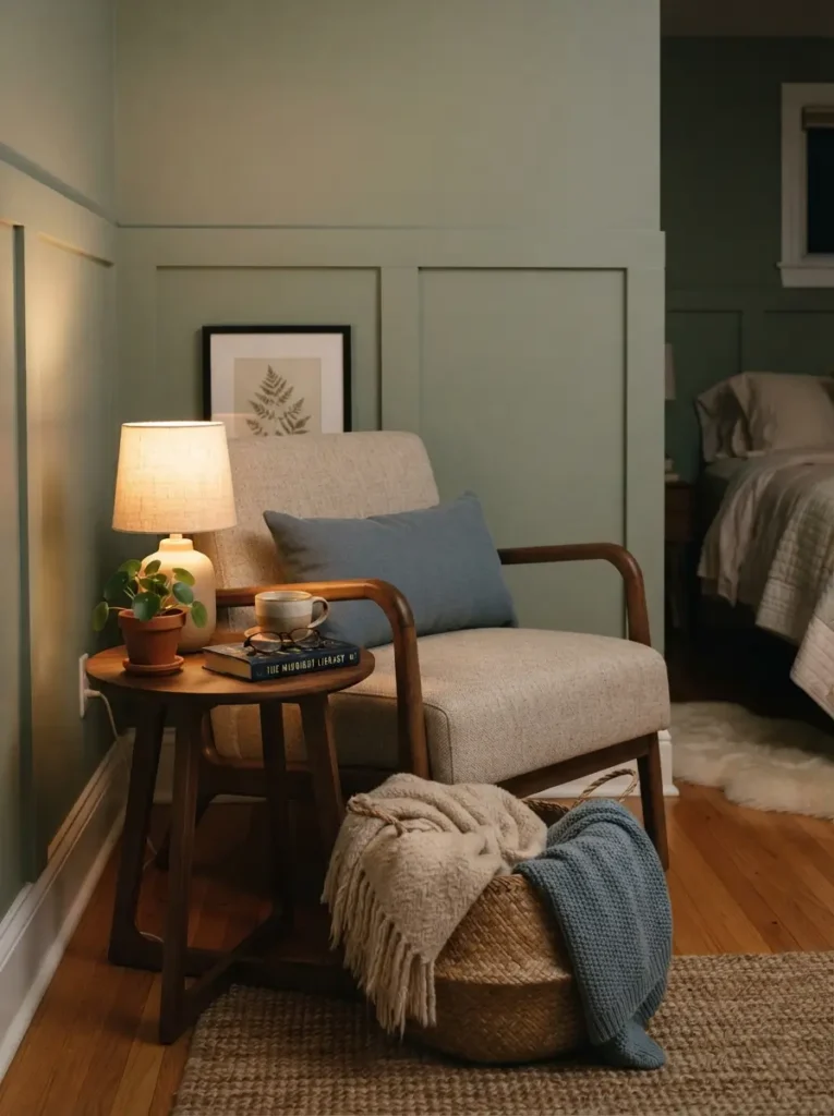 Turn a Bedroom Corner into a Soft Nighttime Nook