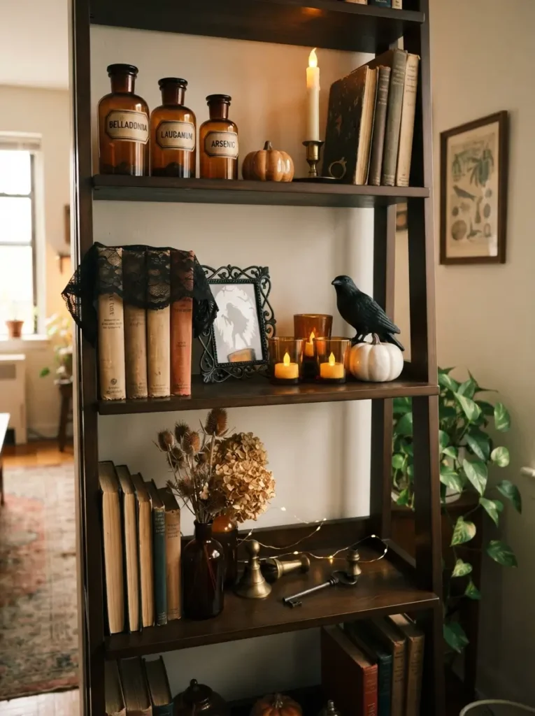 Turn a Bookshelf into a Haunted Curio Shelf