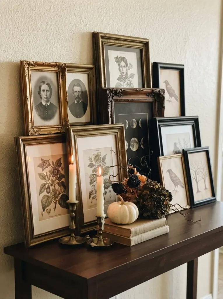 Use Antique-Style Frames with Seasonal Prints