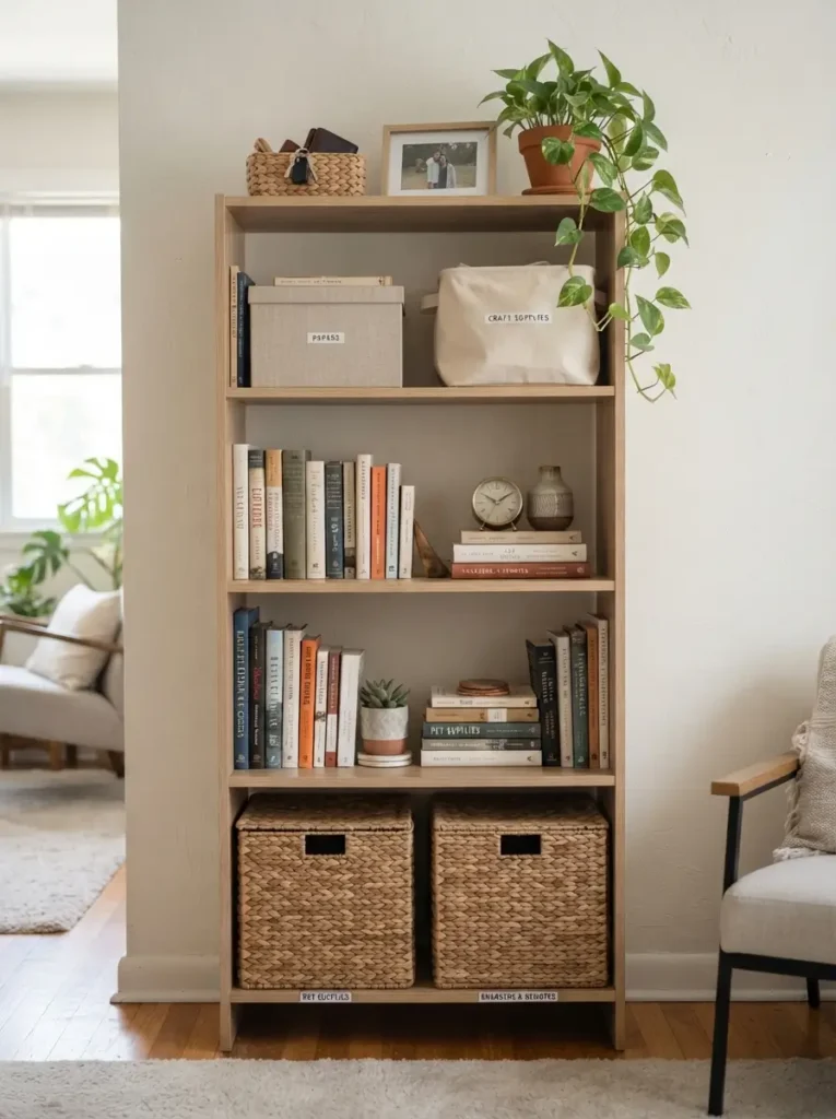 Use Baskets and Boxes for Hidden Storage