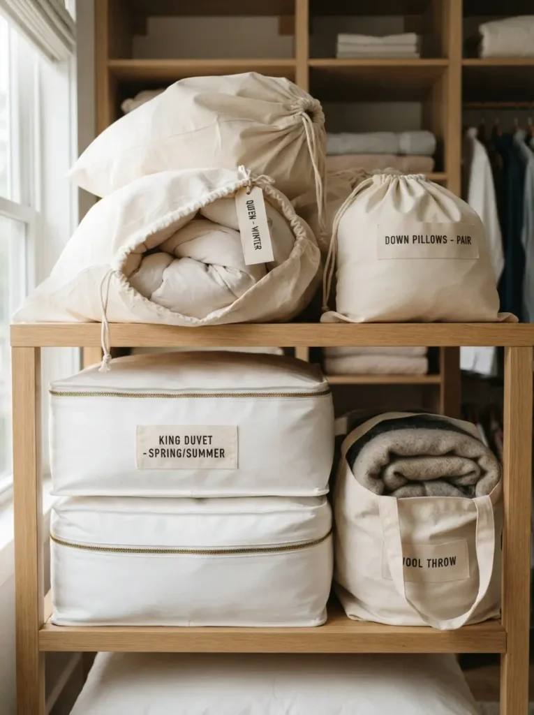 Use Breathable Cotton Storage Bags