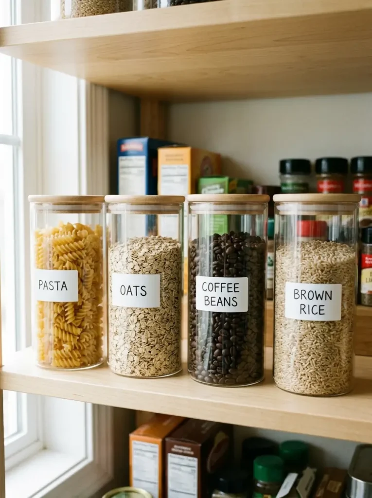 Use Clear Jars for Everyday Dry Goods
