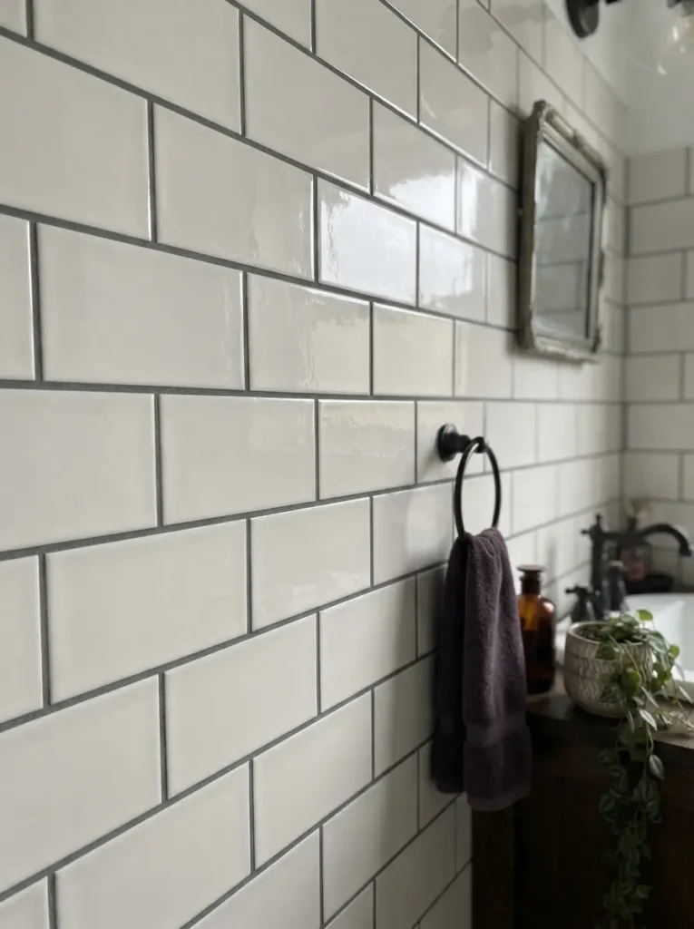 Use Dark Grout Lines Carefully