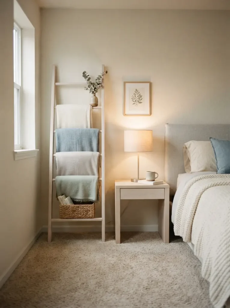 Use Pale Wood to Brighten a Dark Bedroom