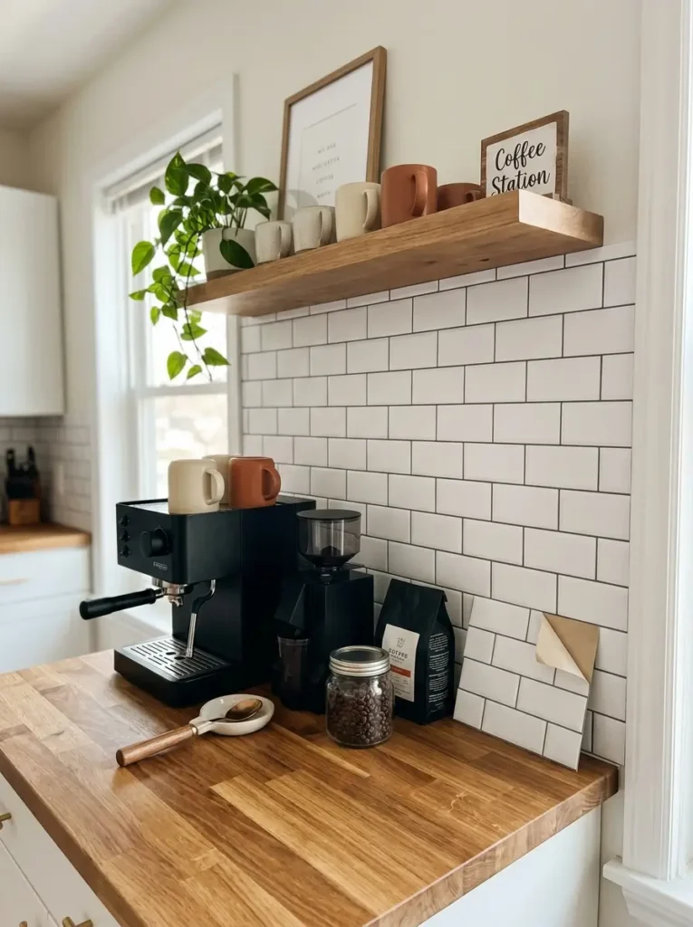 Use Peel-and-Stick Backsplash