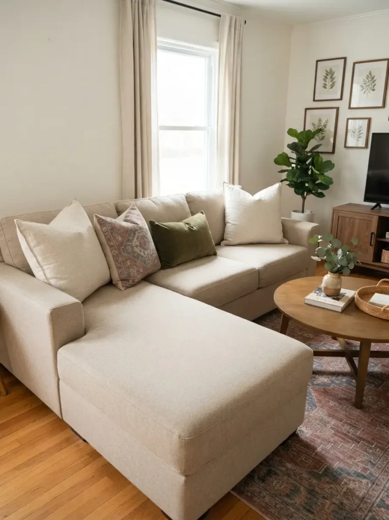 Use Pillows to Add Color Without Clutter