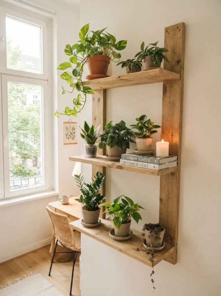 Use Plant Shelves Near a Window