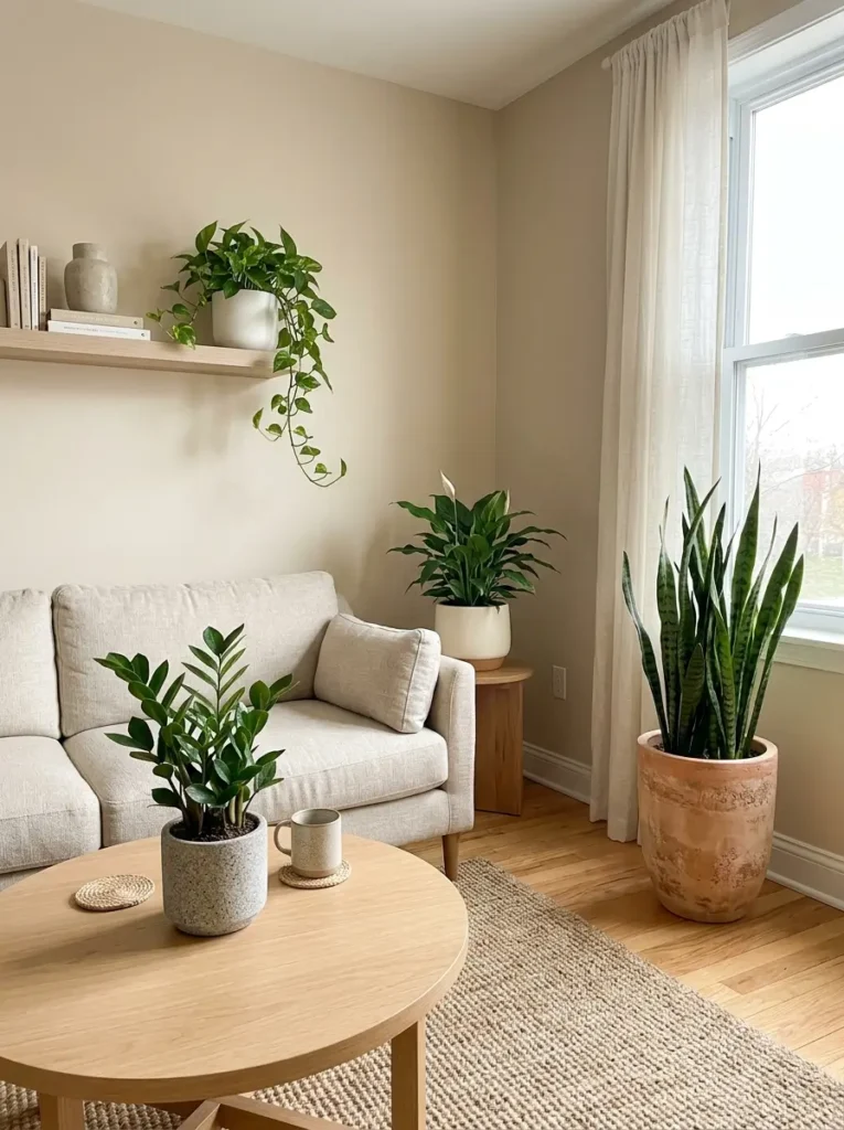 Use Plants in Neutral Planters