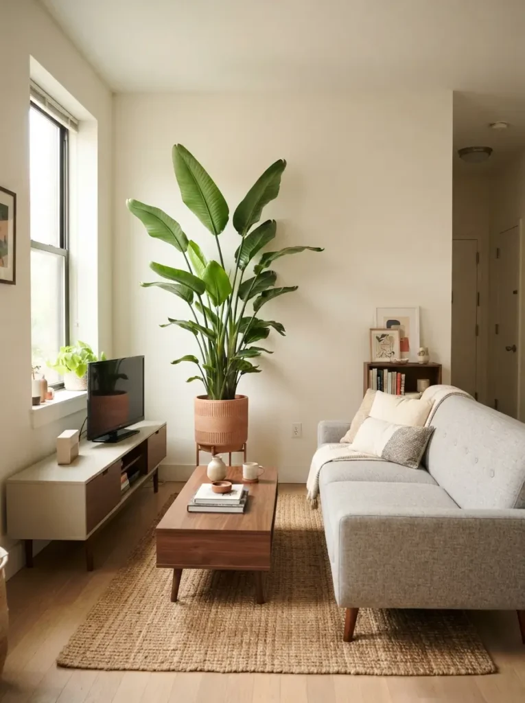Use Tall Floor Plants to Add Height