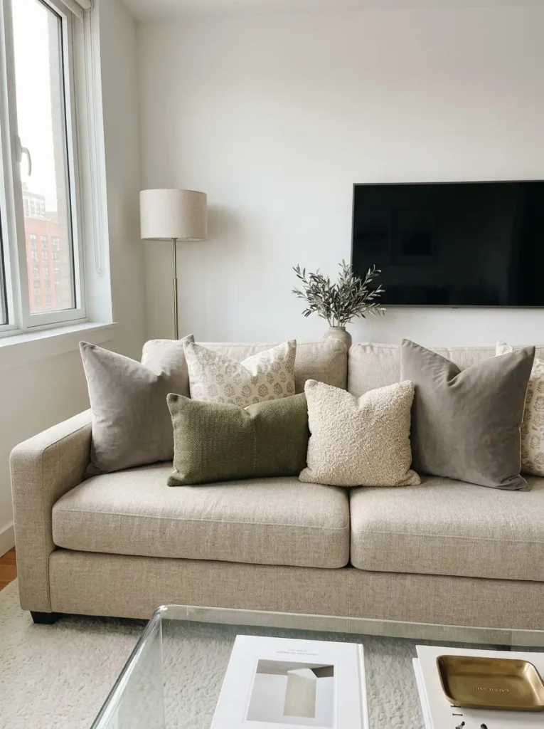 Use Throw Pillows to Add Color and Texture