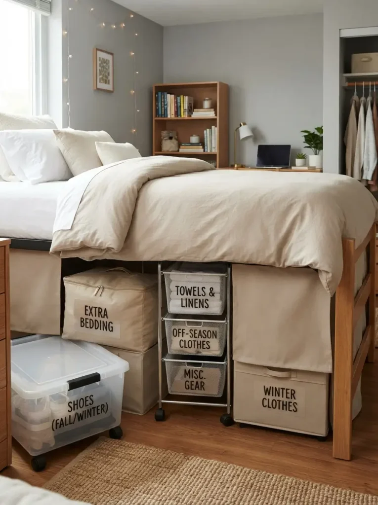 Use Under Bed Storage the Smart Way