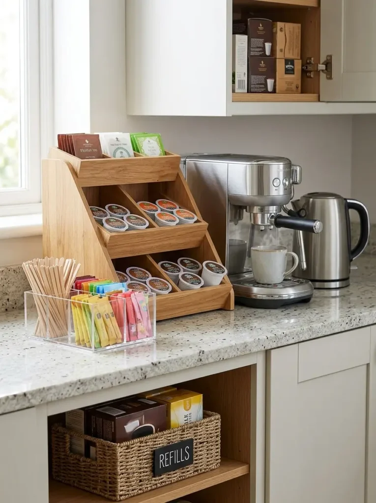 Use Vertical Organizers for Pods and Packets