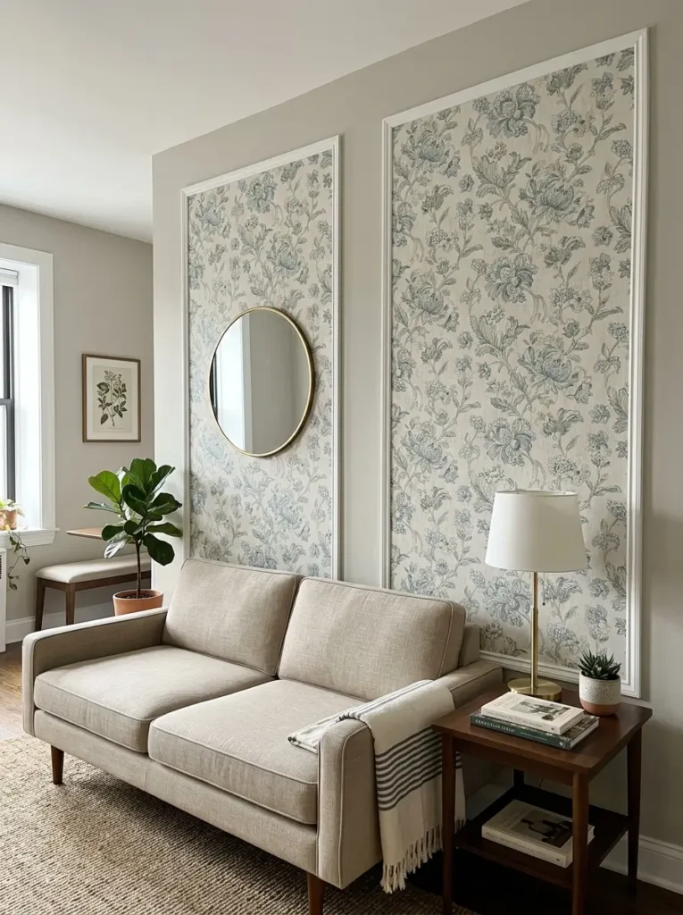 Use Wallpaper Panels Instead of a Full Wall