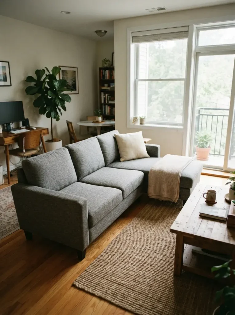 Use a Chaise Sectional Instead of a Large L Shape