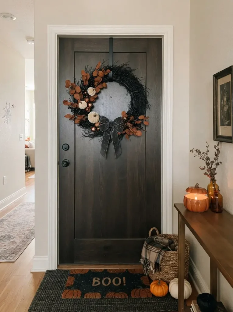Use a Halloween Wreath for Instant Door Impact