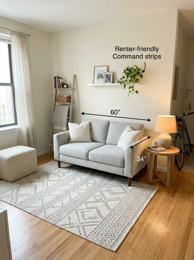 Use a Loveseat Instead of a Full Sofa