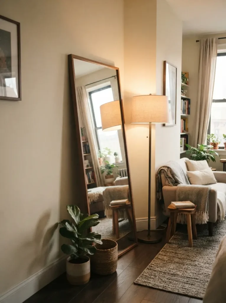 Use a Mirror to Reflect Soft Corner Lighting