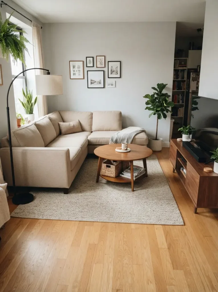 Use a Round or Oval Coffee Table