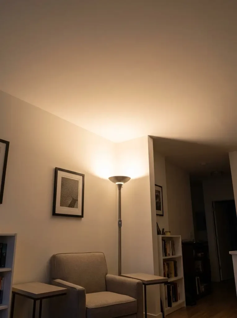 Use a Torchiere Floor Lamp to Bounce Light Upward