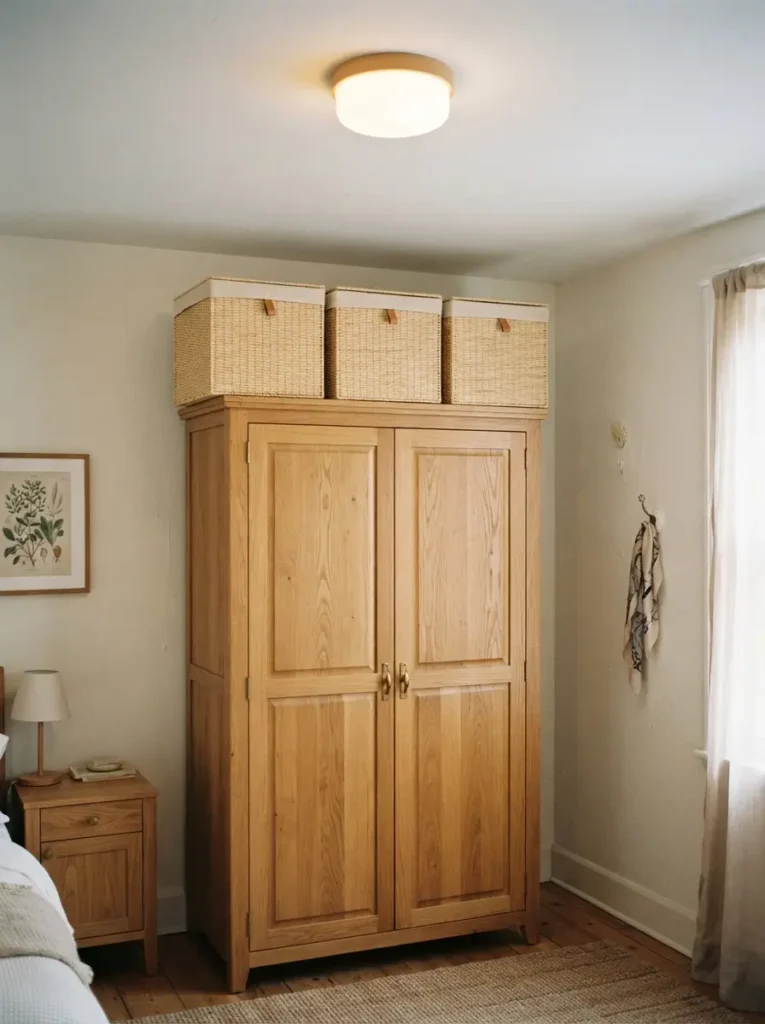 Use the Top of a Freestanding Wardrobe