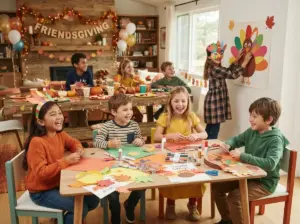 11 Kids Friendsgiving Party Ideas With Games and Crafts