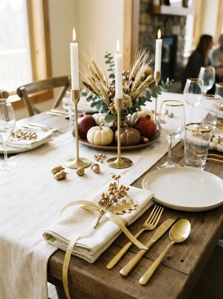 Add Gold Accents for an Elegant Budget Table