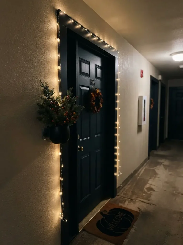 Add Warm String Lights Around the Frame