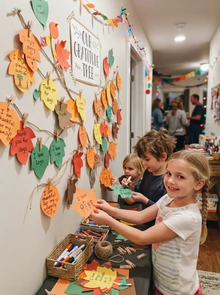 Add a Gratitude Leaf Wall Activity