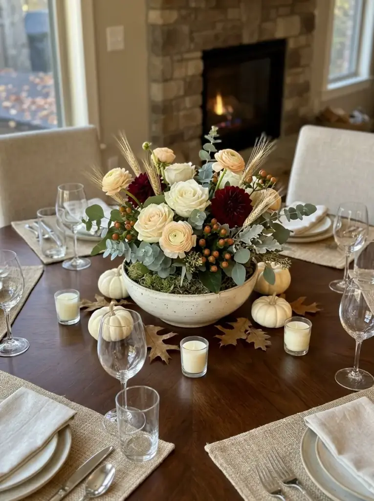 Choose a Low Floral Bowl Arrangement