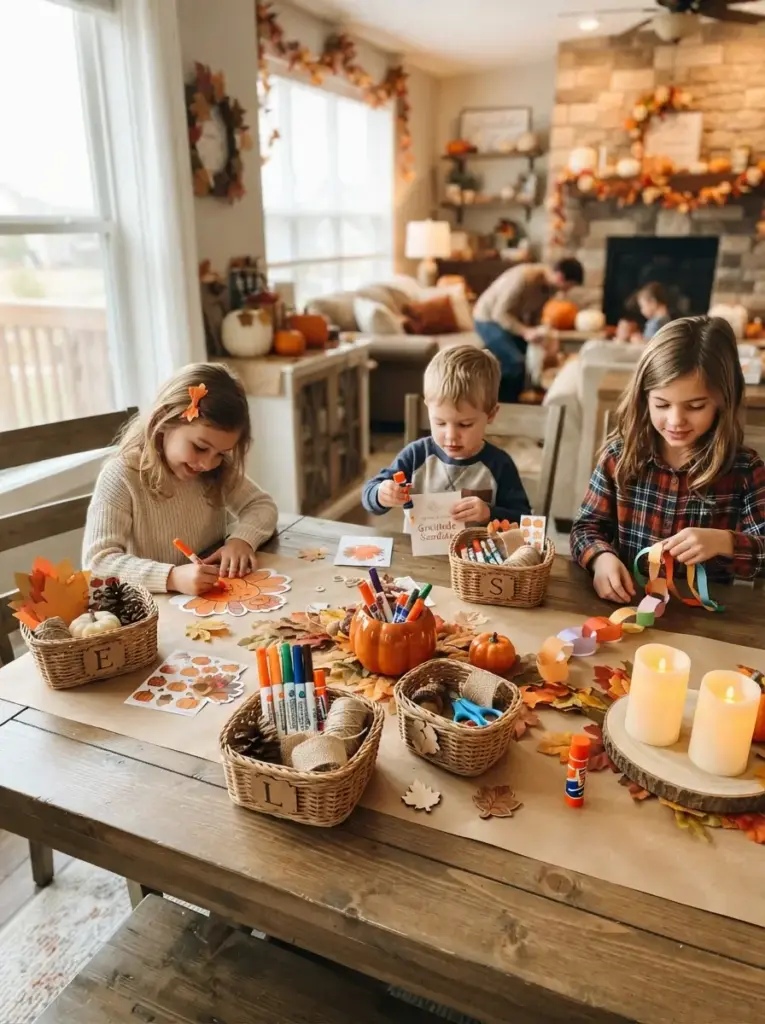 Create a Kid-Friendly Thanksgiving Craft Table