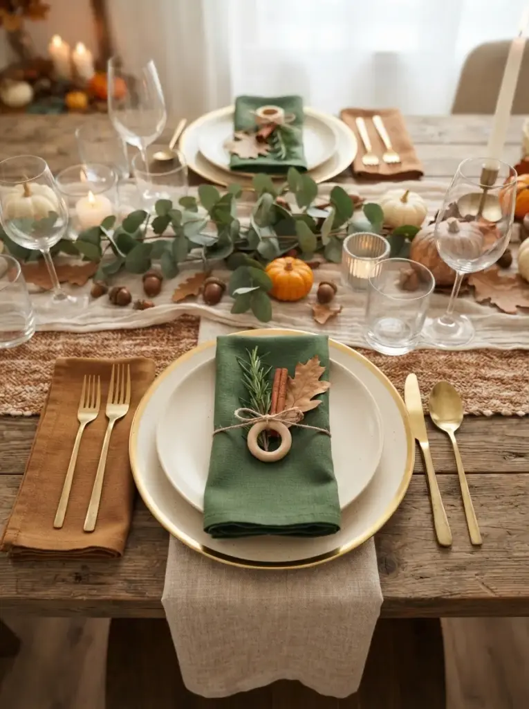 Create a Simple Thanksgiving Napkin Fold