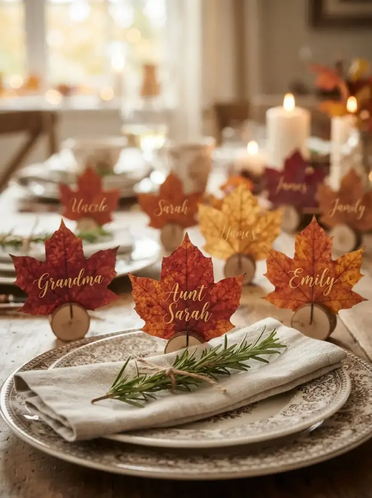 Design Handmade Thanksgiving Place Cards