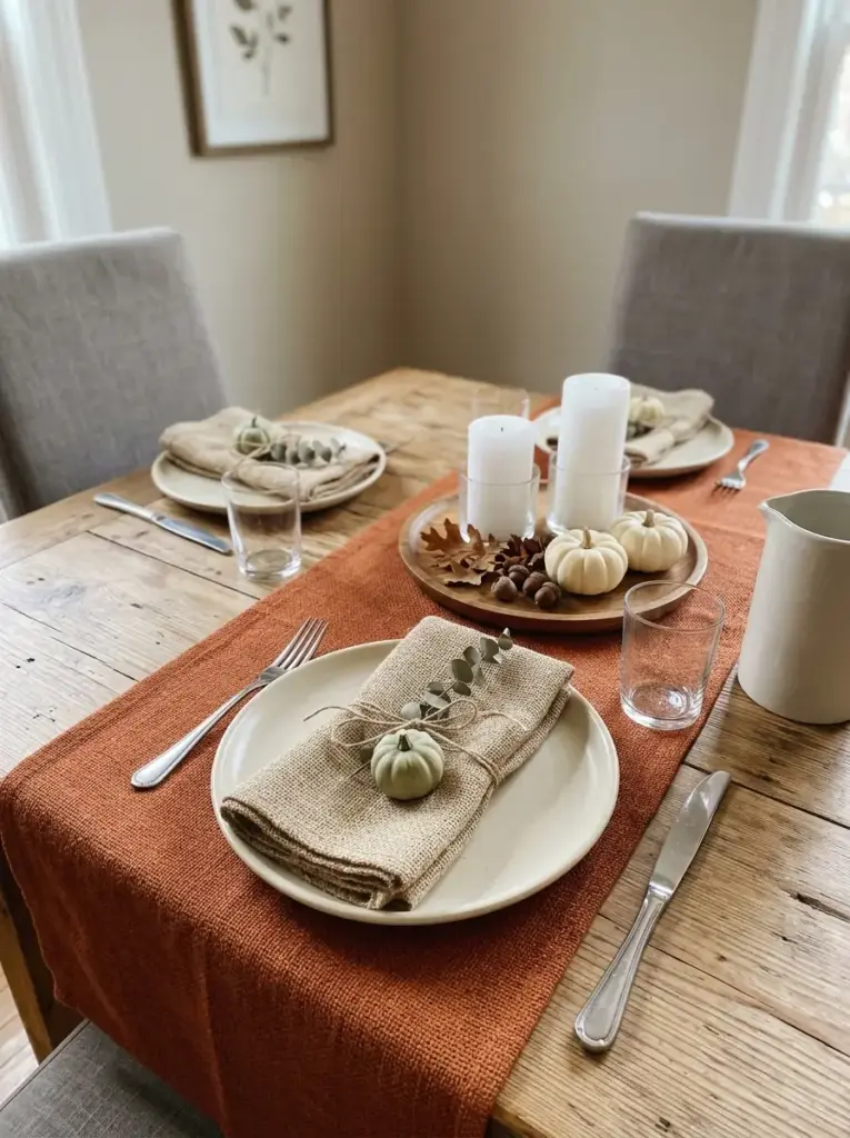 Layer Seasonal Napkins and Table Runners
