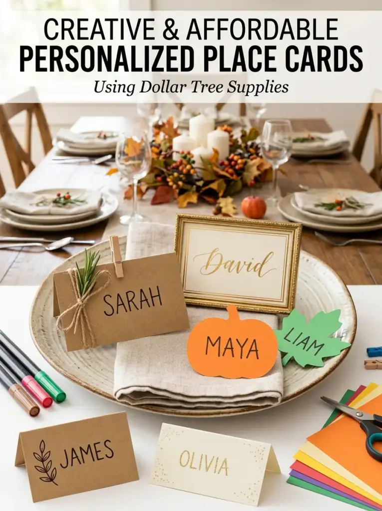 Make Budget-Friendly Place Cards for Guests