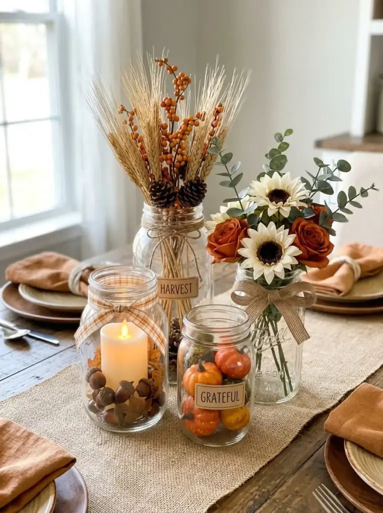Make a Mason Jar Centerpiece