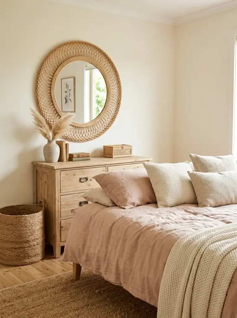 Pair Pink and Brown With Natural Materials
