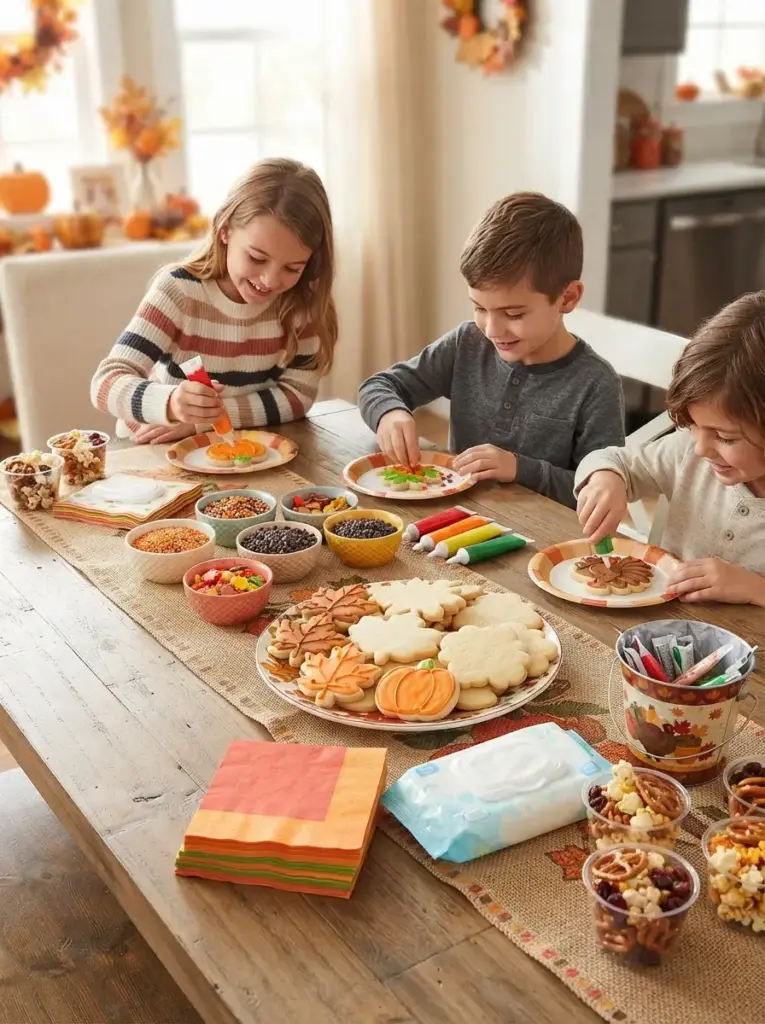 Plan a Kids Friendsgiving Party Food Decorating Activity