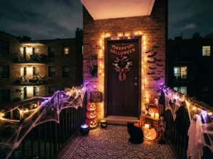 Spooky Apartment Halloween Porch Ideas for Small Spaces