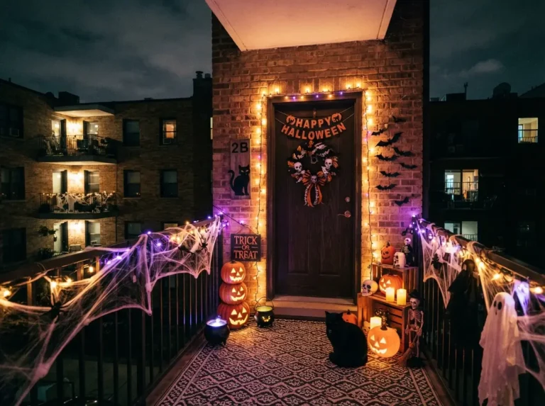 Spooky Apartment Halloween Porch Ideas for Small Spaces