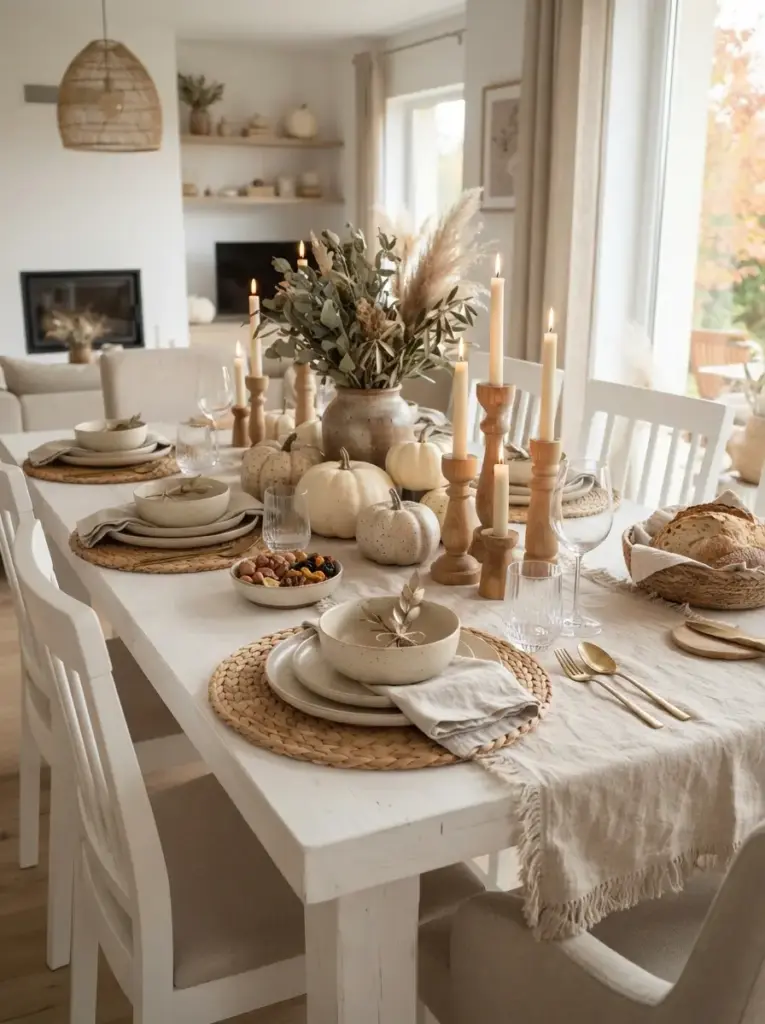 Style a Thanksgiving Table With Neutral Colors