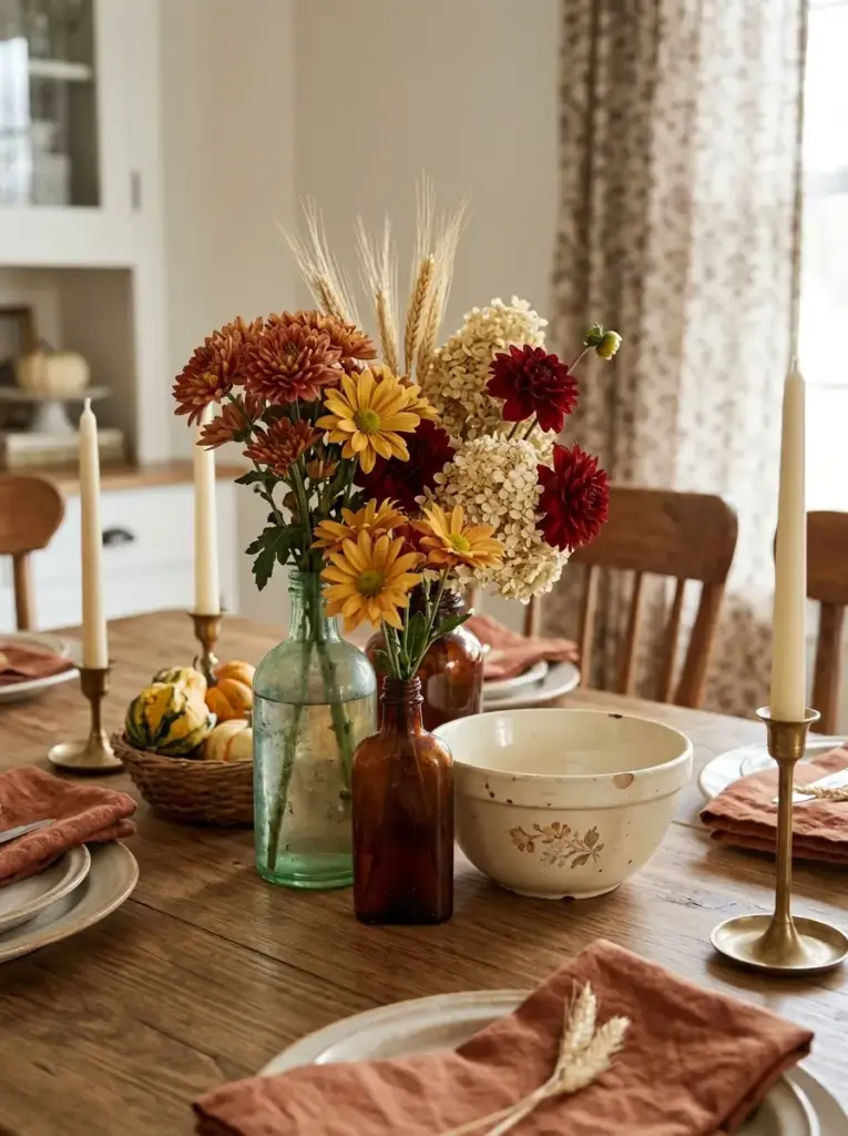 Style the Table With Vintage Glassware and Flowers