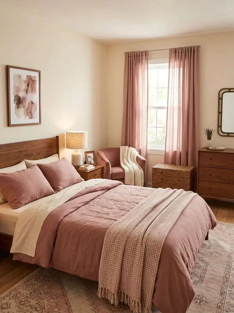 Use Dusty Rose Instead of Bright Pink