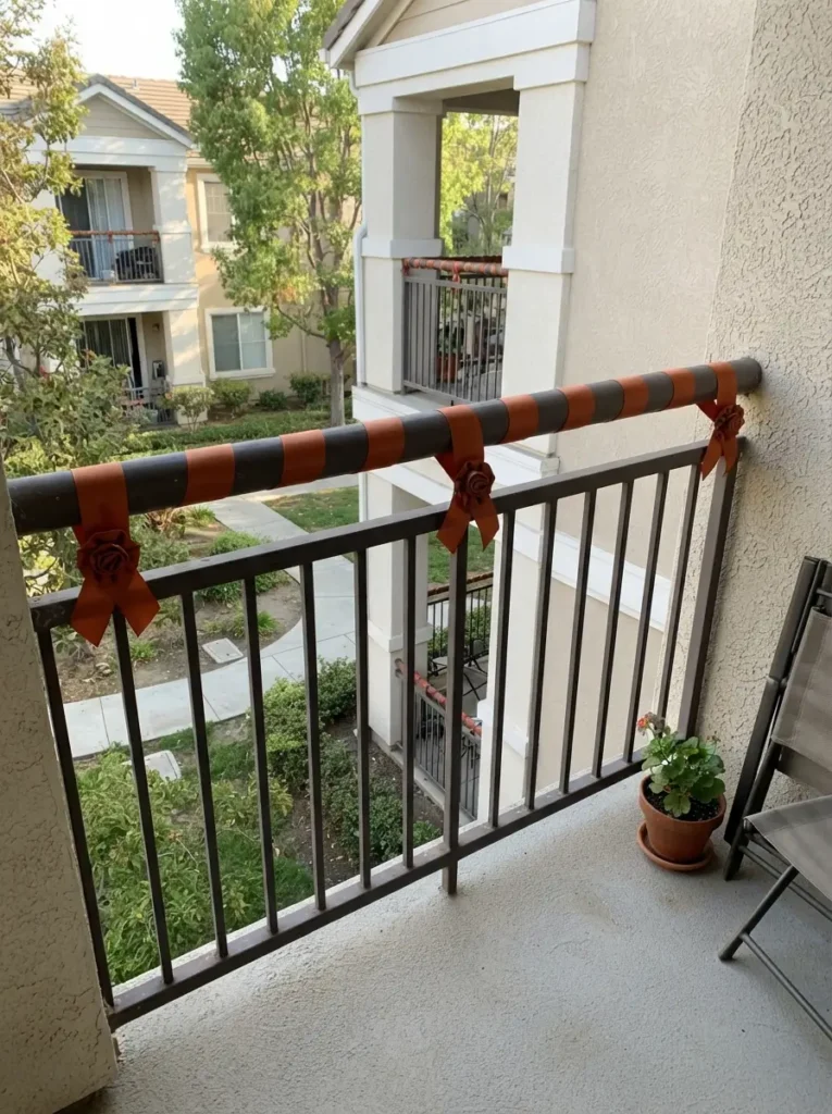 Wrap the Rail with Dark Ribbon