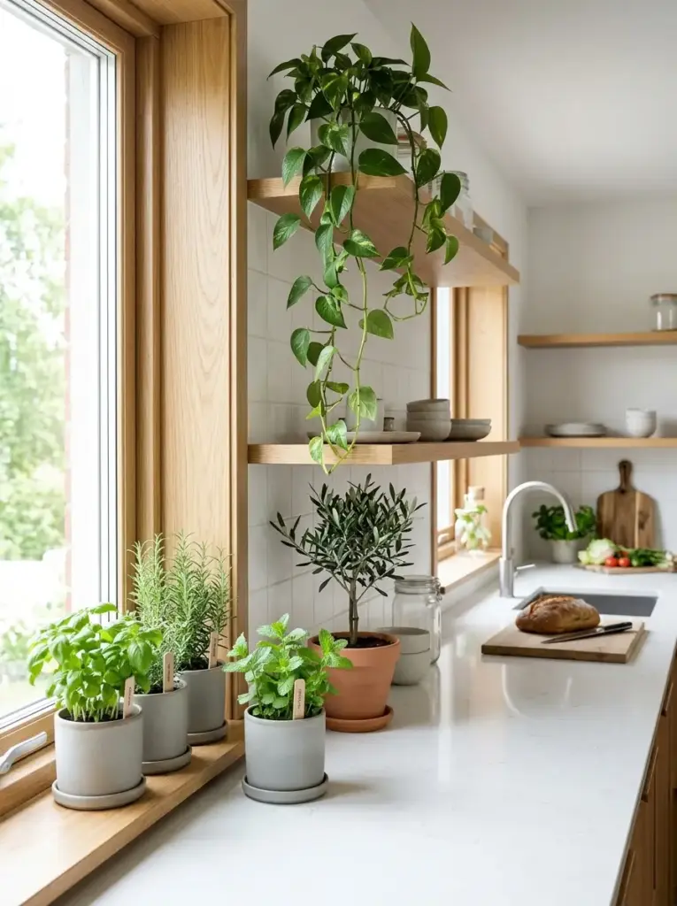 Add Green Plants For A Fresh Natural Touch