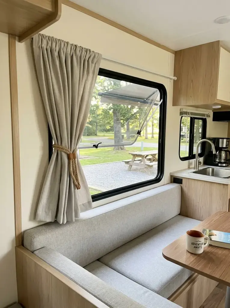 Add Tie-Back Curtains To Improve Space Usage
