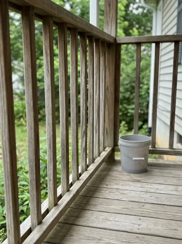 Add a Narrow Seating Zone Beside the Railing